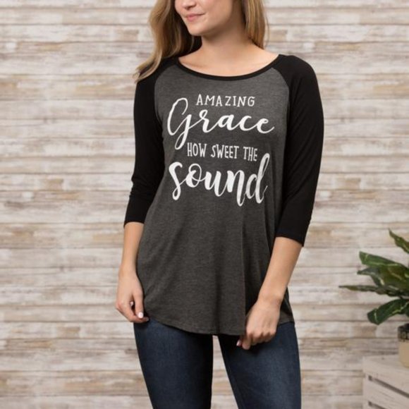 Amazing Grace Elbow Baseball Tunic - Picture 4 of 7